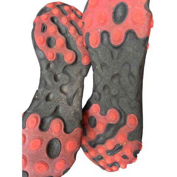 NIKE REACT ELEMENT 87 MEN'S 15 SOLAR RED GRAY ATHLETIC RUNNING SNEAKERS LACE UP - Picture 6 of 8